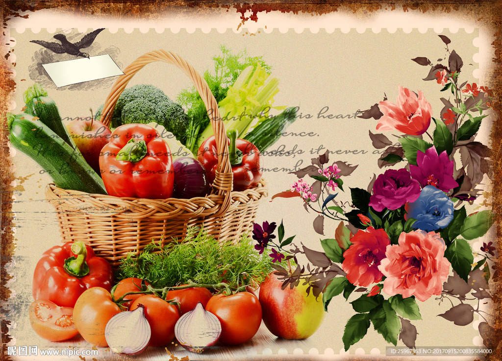 蔬果花卉装饰画