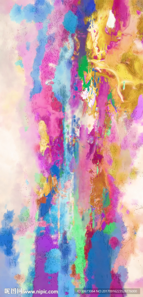 抽象油画