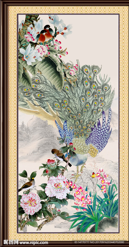 花鸟孔雀