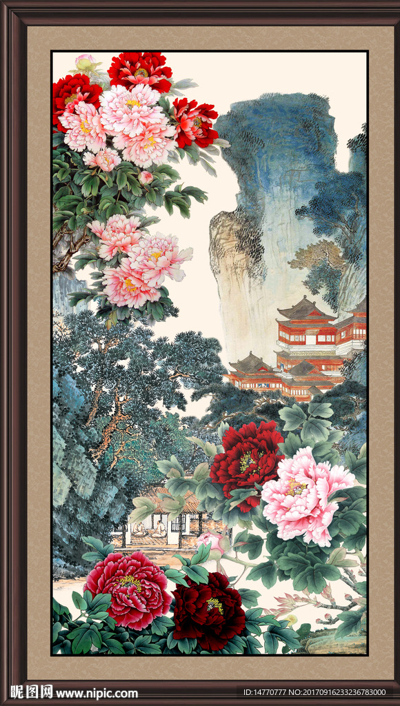 国画牡丹