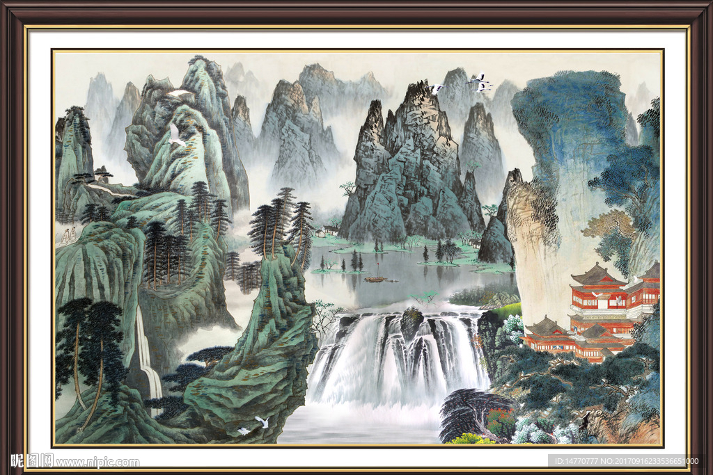巨幅山水画