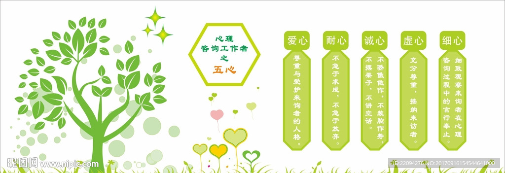 心理咨询室文化墙