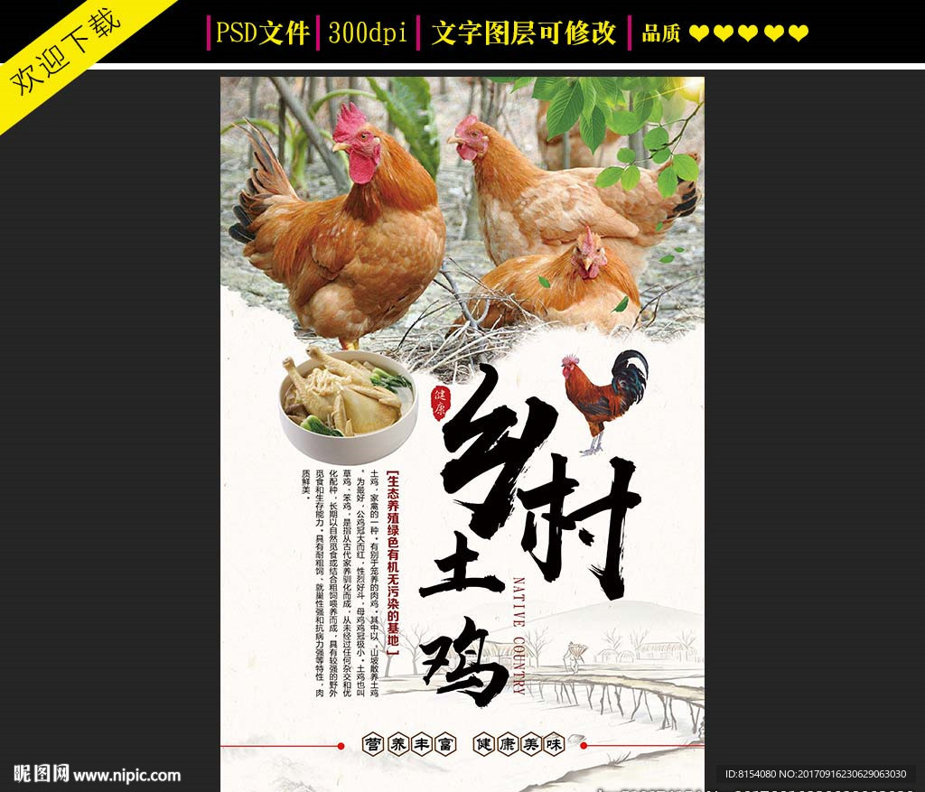 土鸡海报