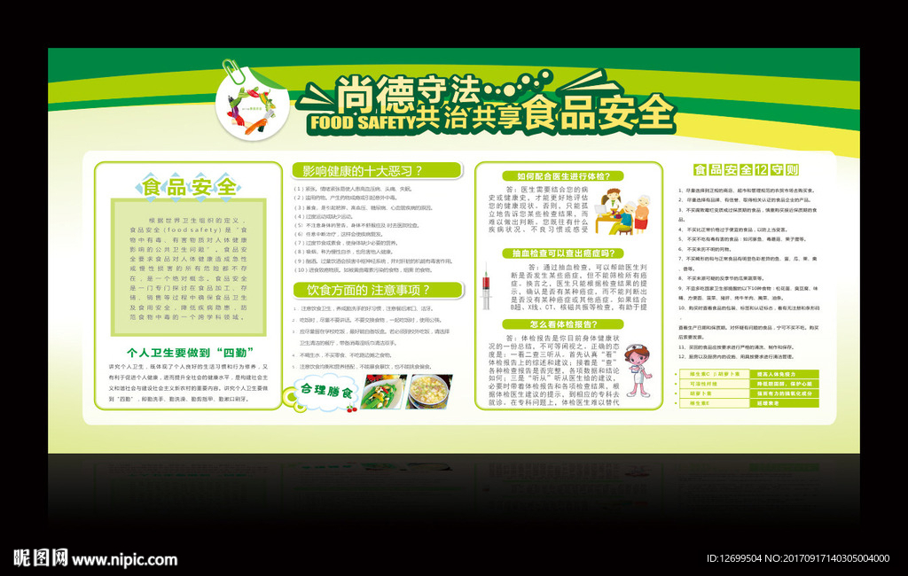 食品安全展板
