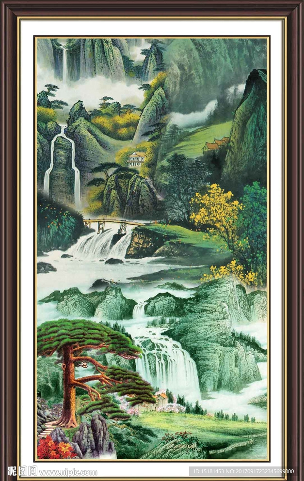 巨幅竖幅国画