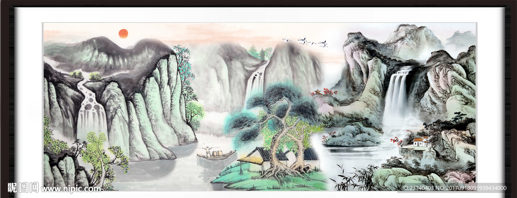 山水国画