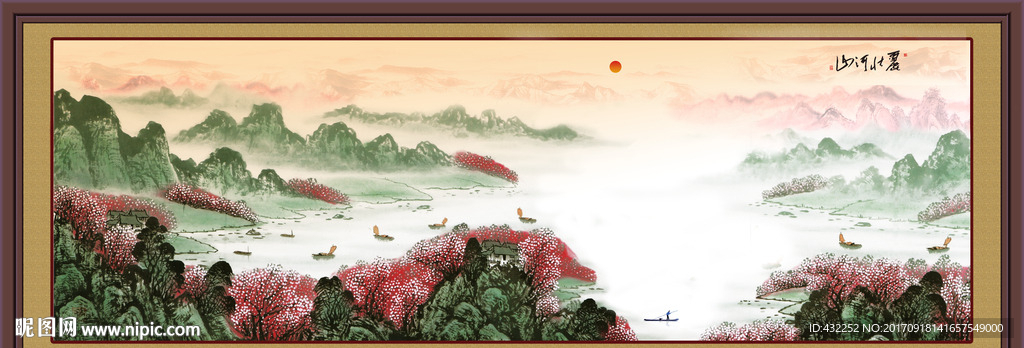 国画桃花