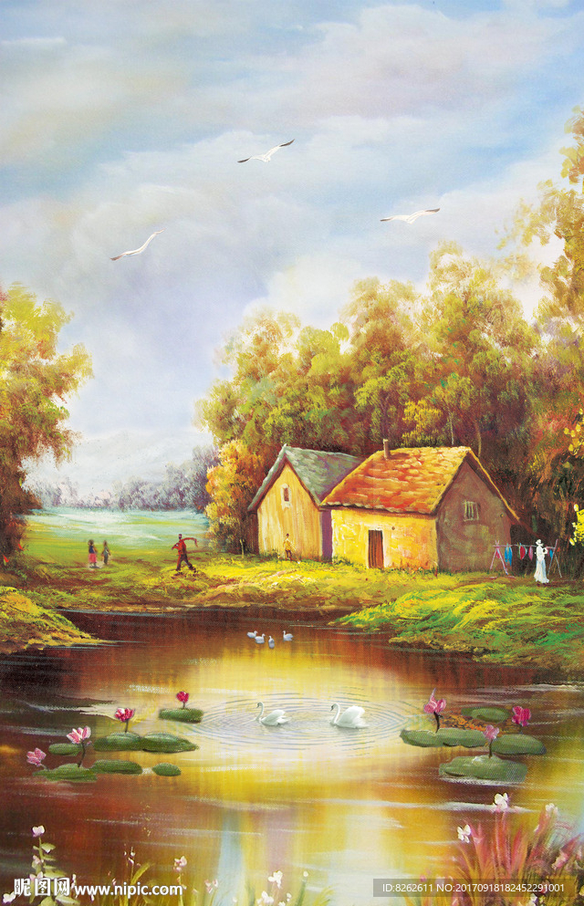 乡村油画