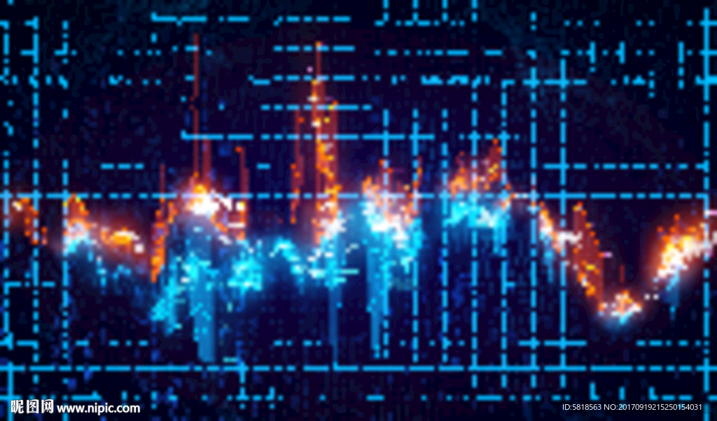 行情走势图艺术素材海报