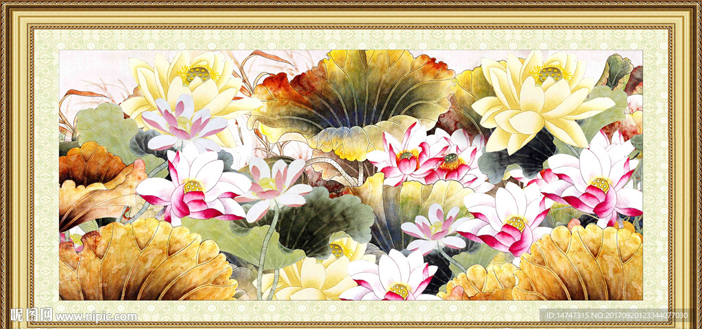 金色荷花