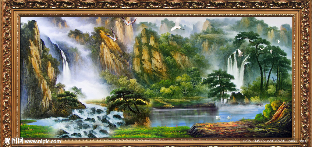 山水油画