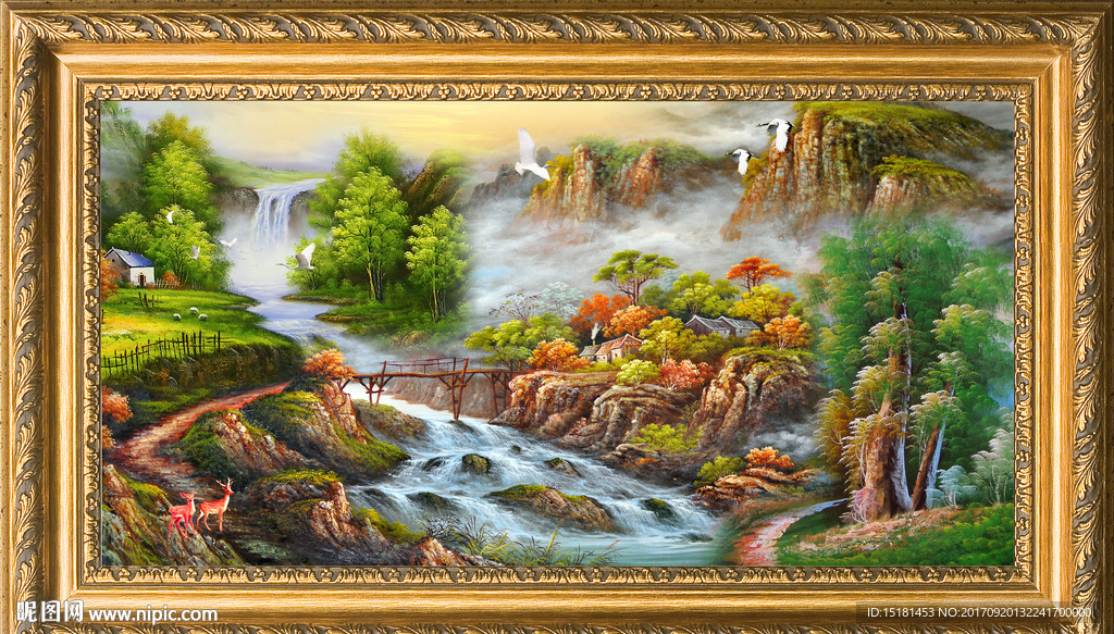 山水油画