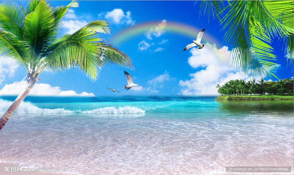海景椰子树