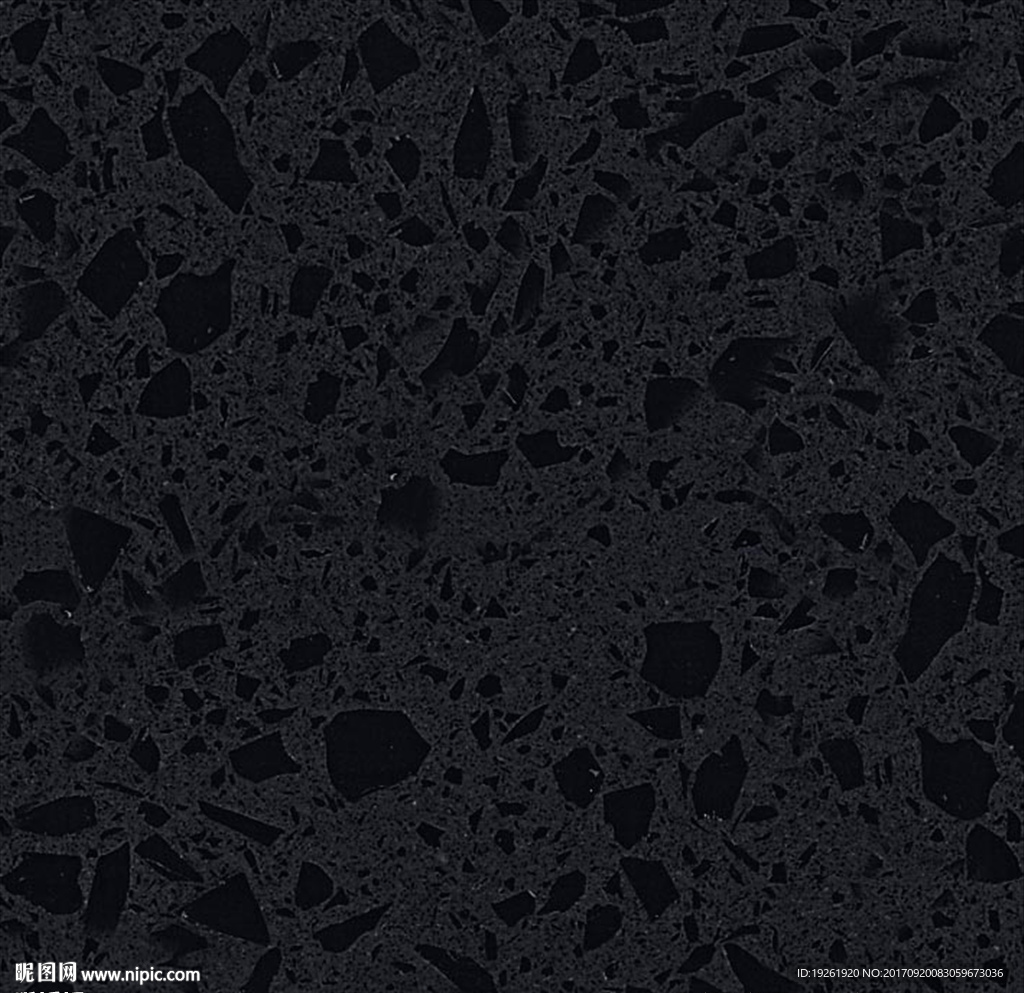 石英石 黑亮-通道分色