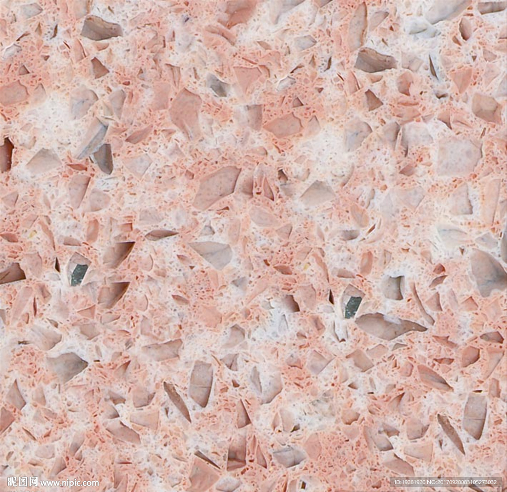 石英石 红粉-通道分色