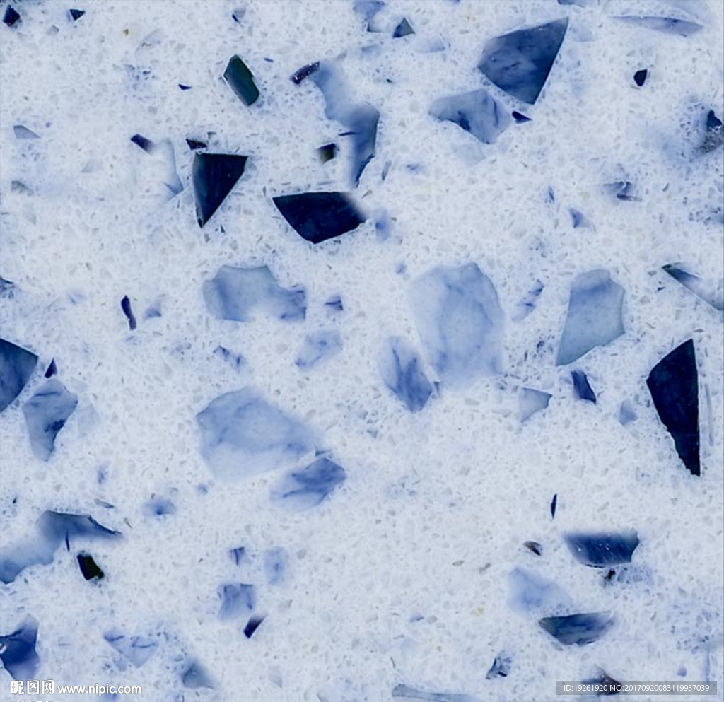 石英石 青花-通道分色