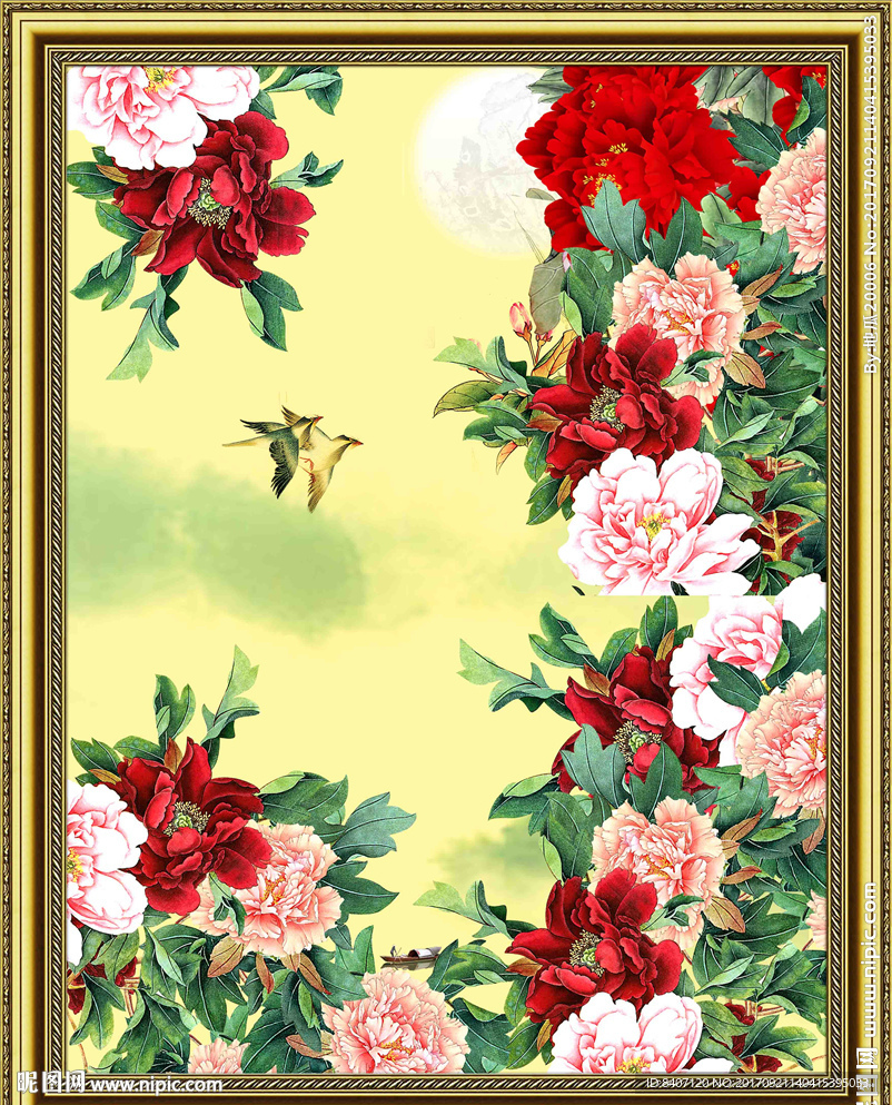 国画牡丹