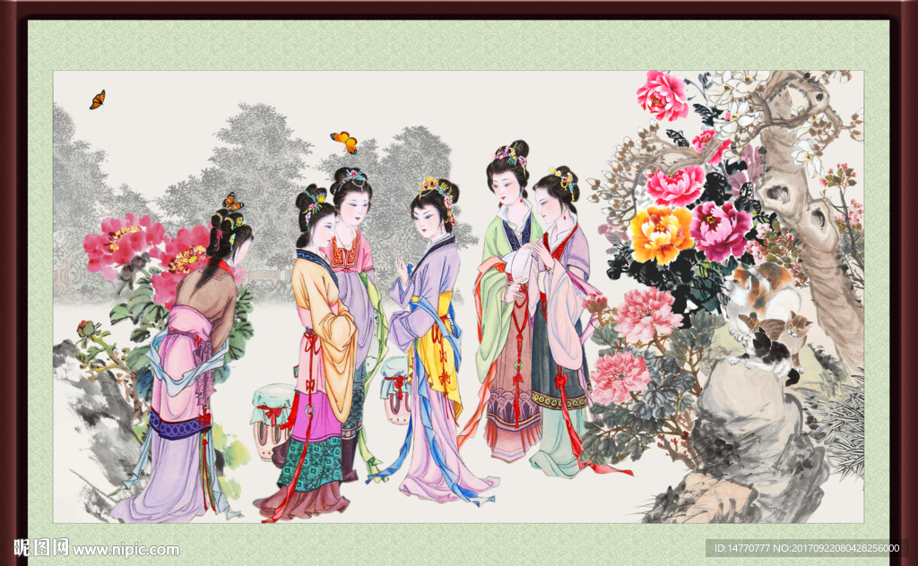 国画仕女图