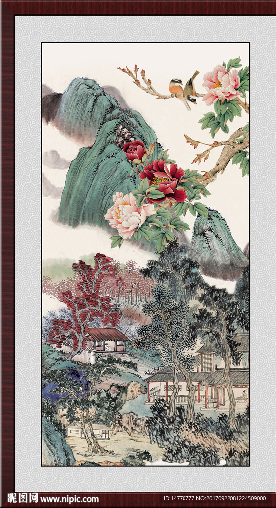 国画牡丹