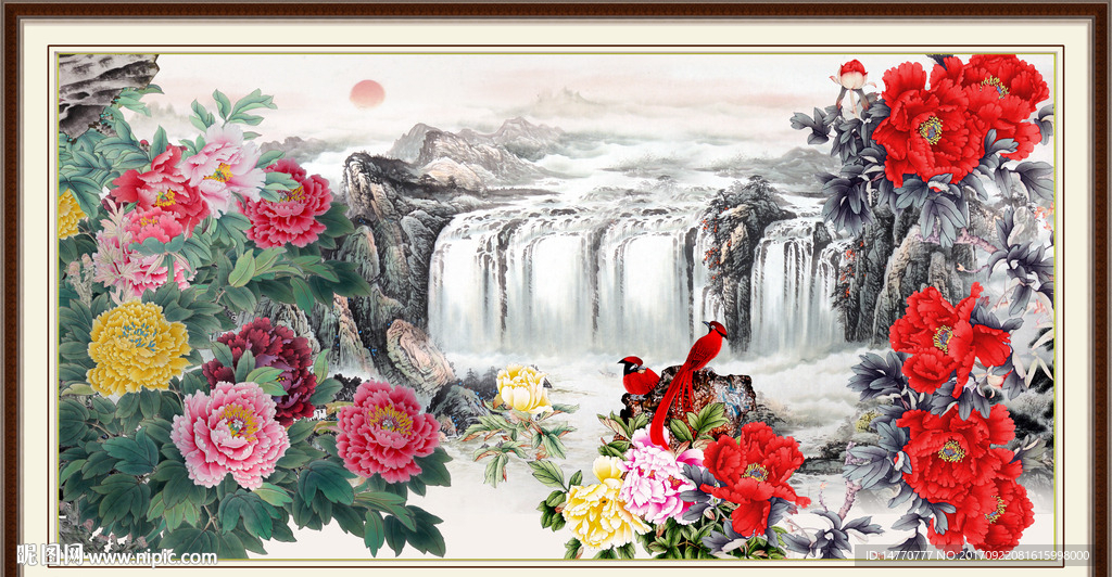 国画牡丹