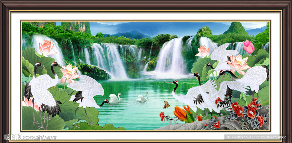 财源滚滚来 仙鹤送福