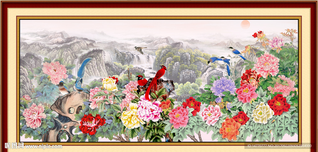 国画牡丹