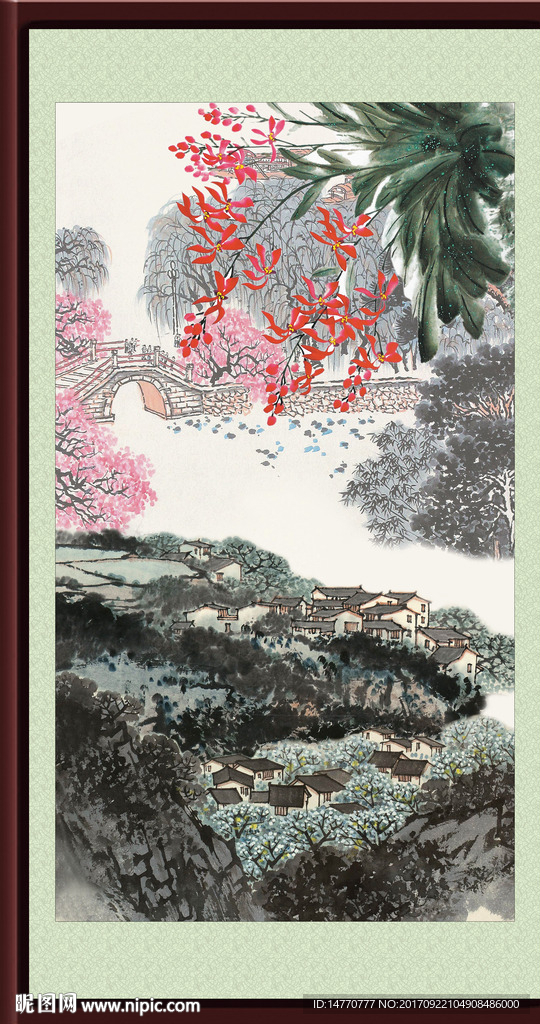 国画兰花图