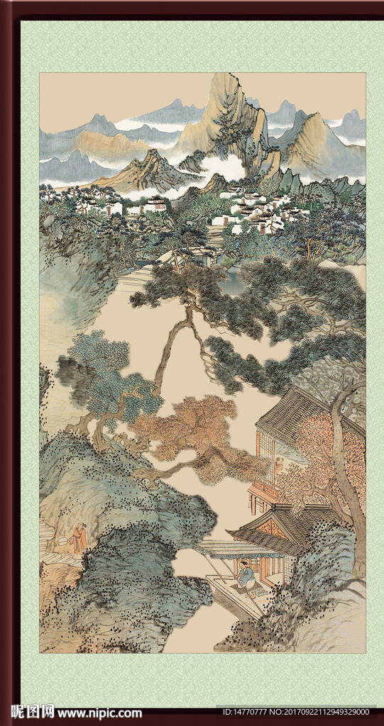 巨幅山水画