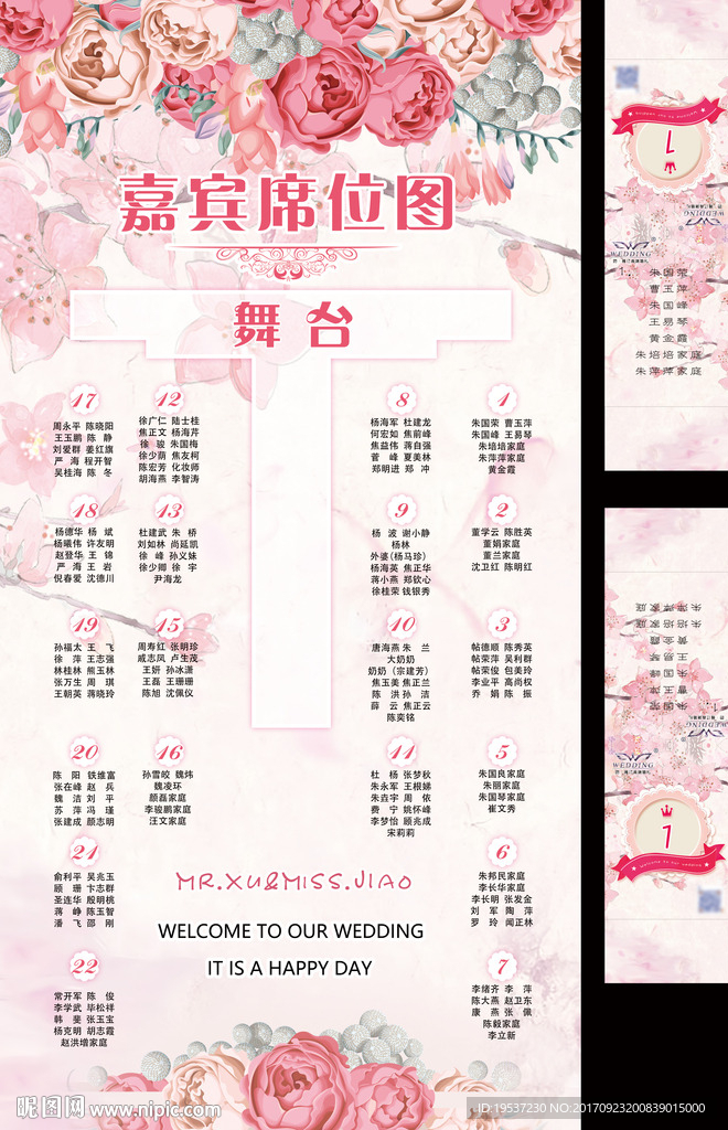 婚礼席位表