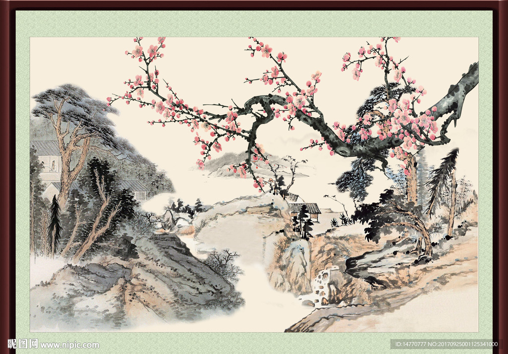 国画梅花