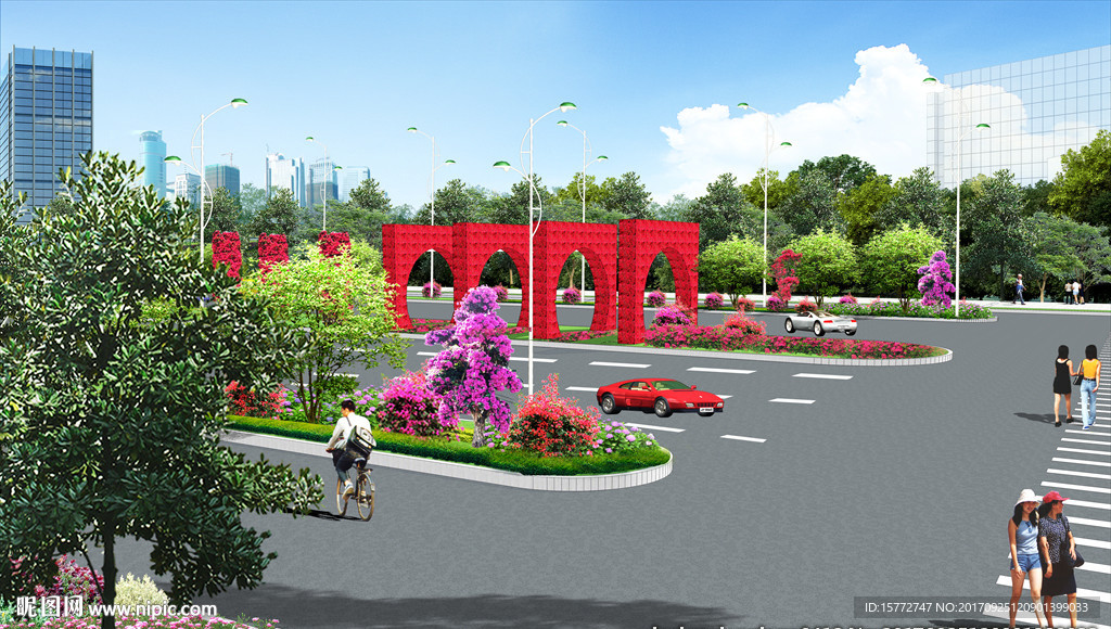 道路效果图 创意