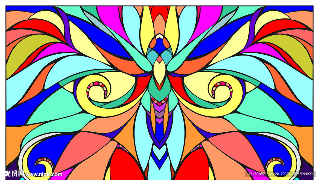 矢量花纹