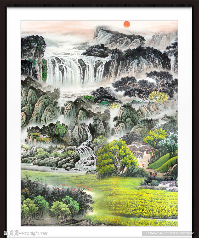 山水国画