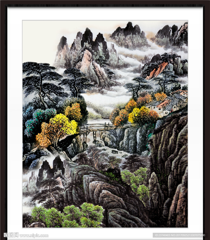 巨幅山水画