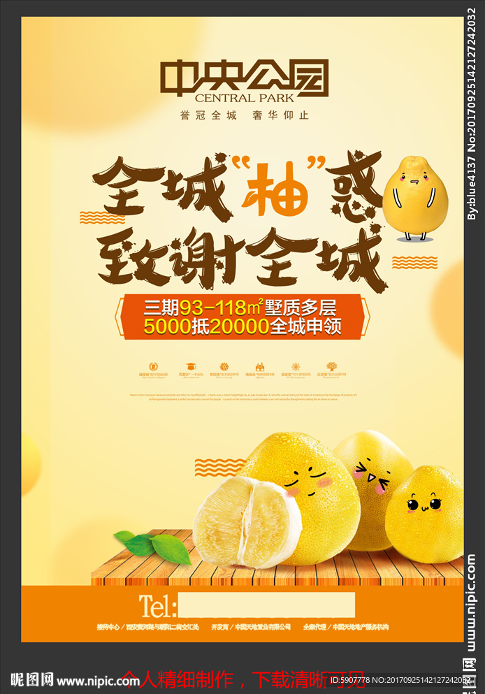 地产柚子广告