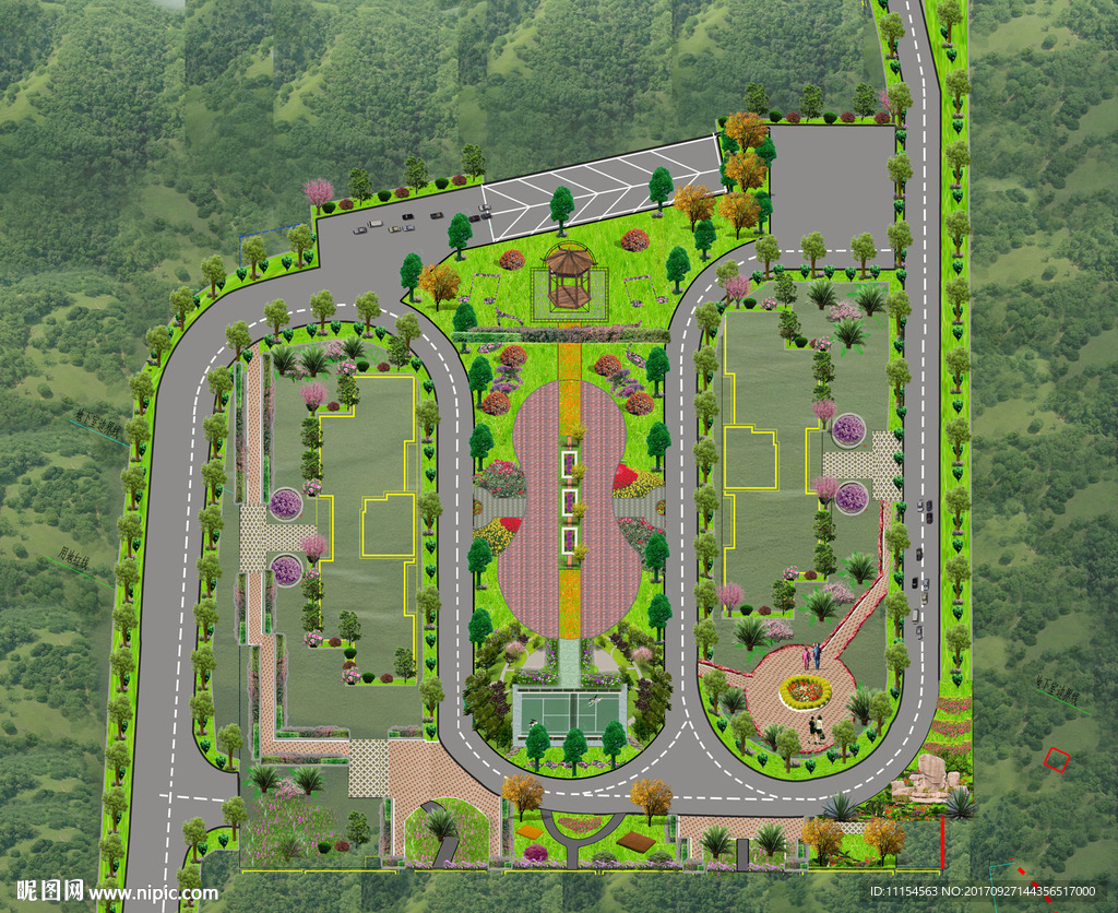 高总鸟瞰效果图