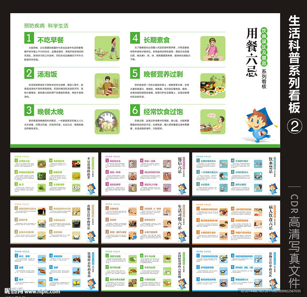 饮食健康宣传栏