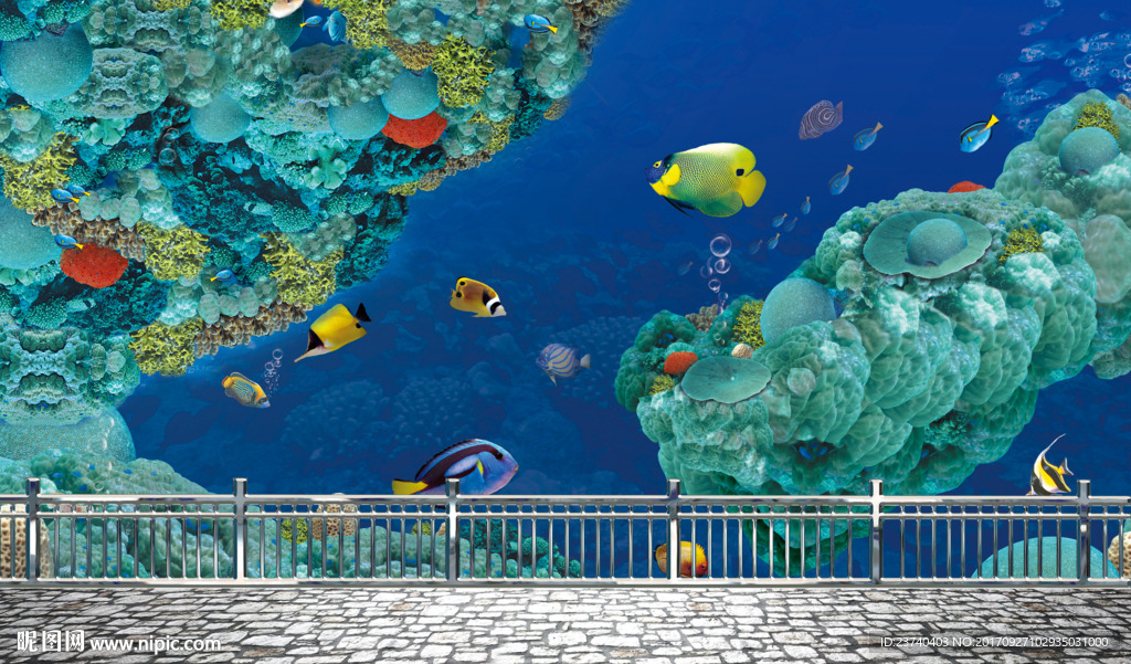 电视背景 海底世界