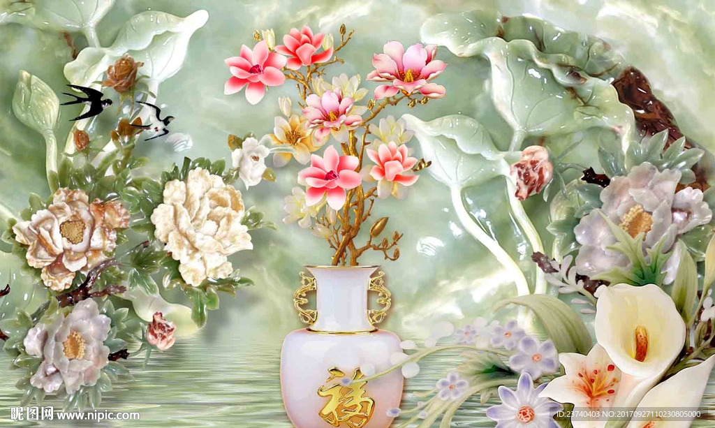 玉雕背景墙