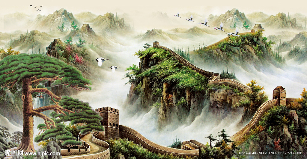 长城背景墙