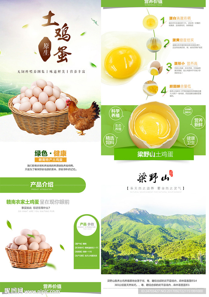 乡下土鸡蛋详情页