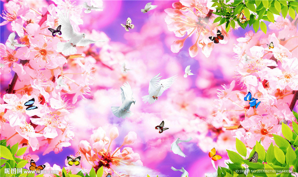 桃花天顶壁画