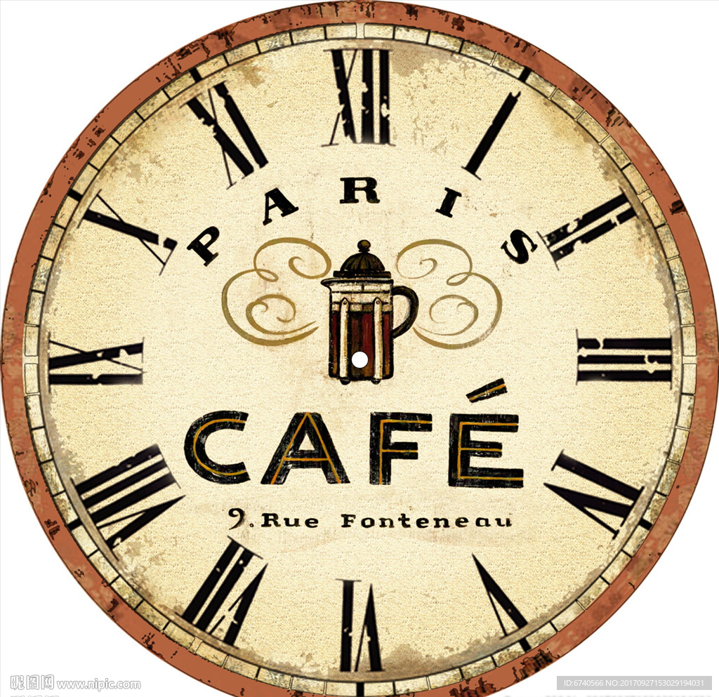钟面纸 欧美风格 工艺品贴纸
