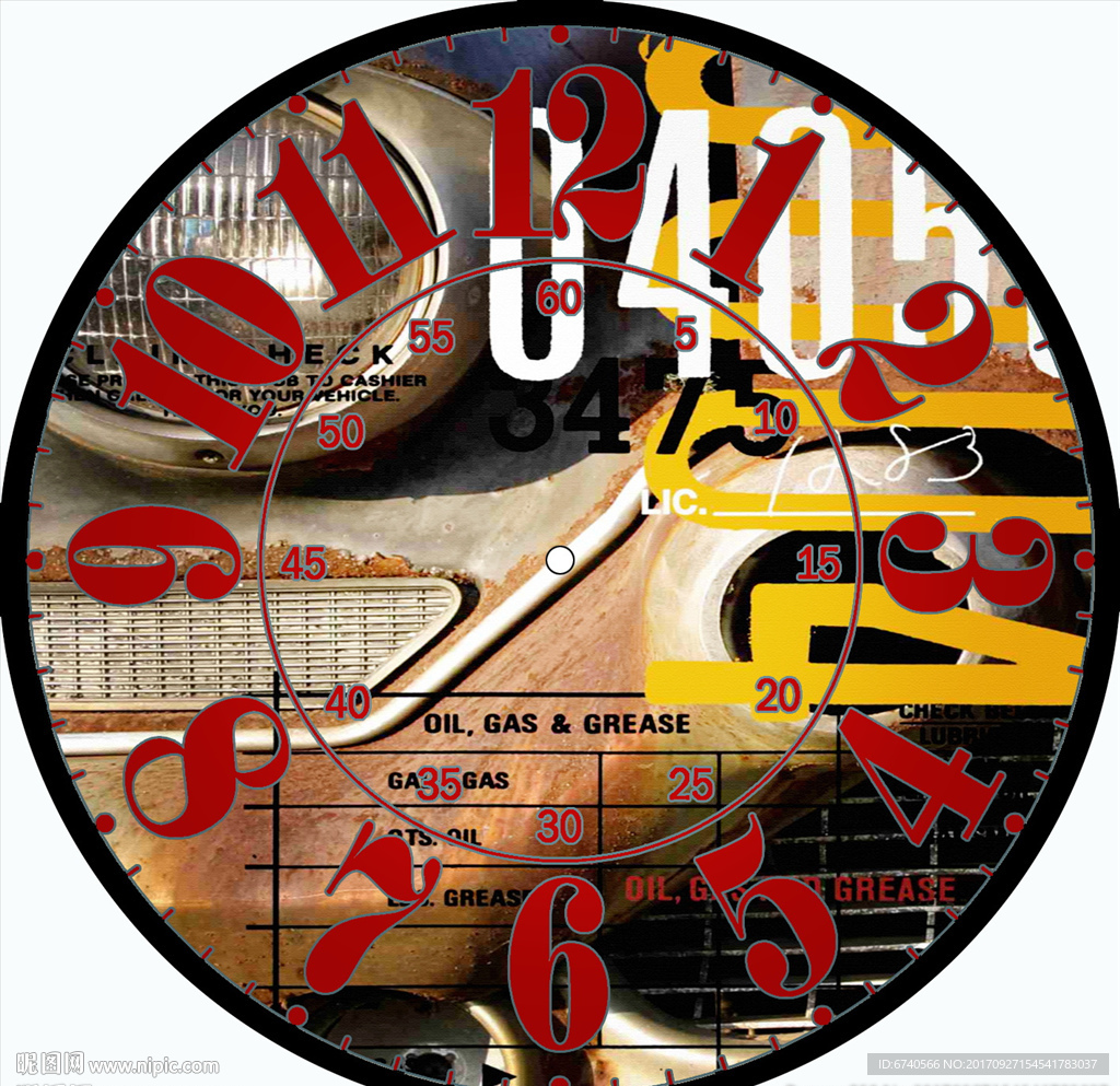 钟面纸 欧美风格 工艺品贴纸