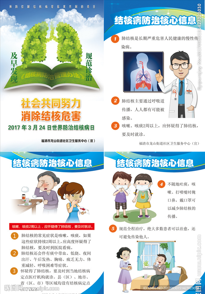 肺结核海报4张