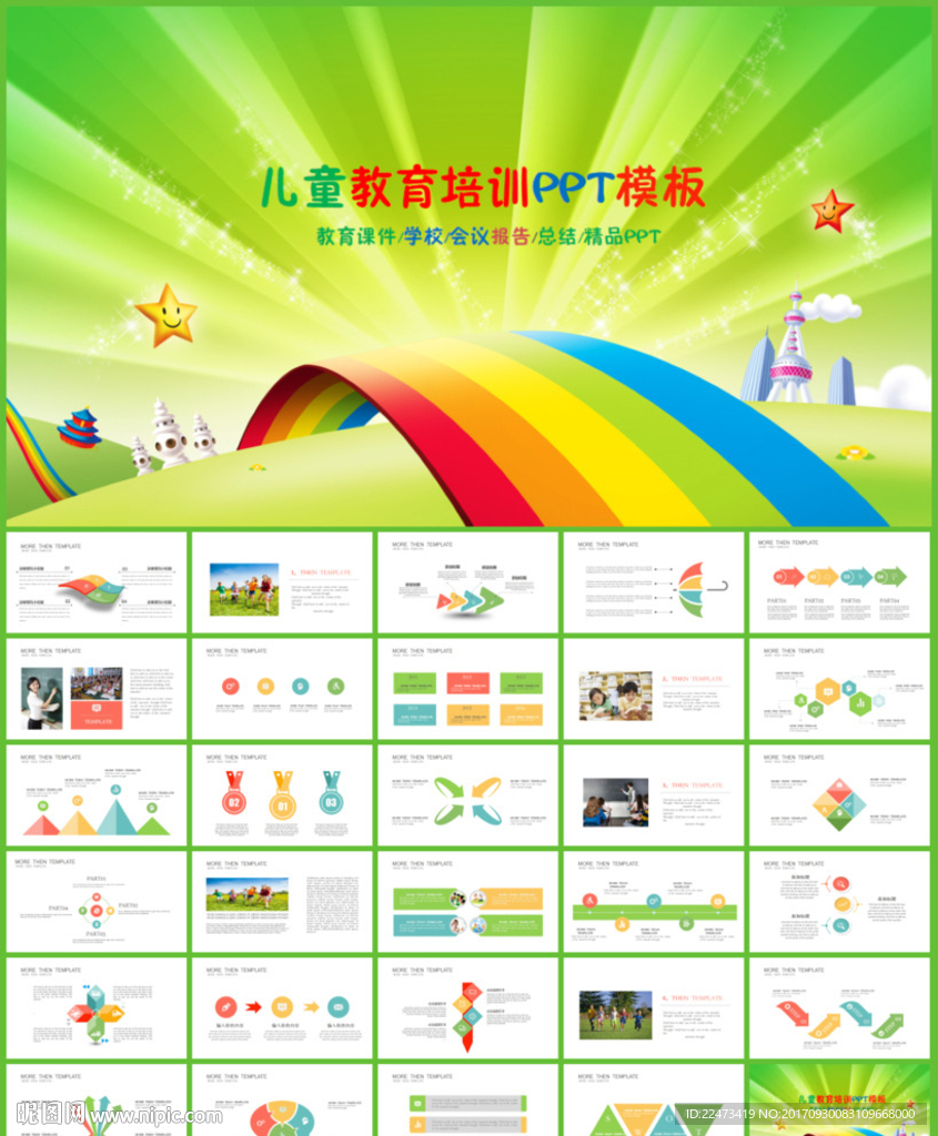 儿童教育教师说课PPT模板