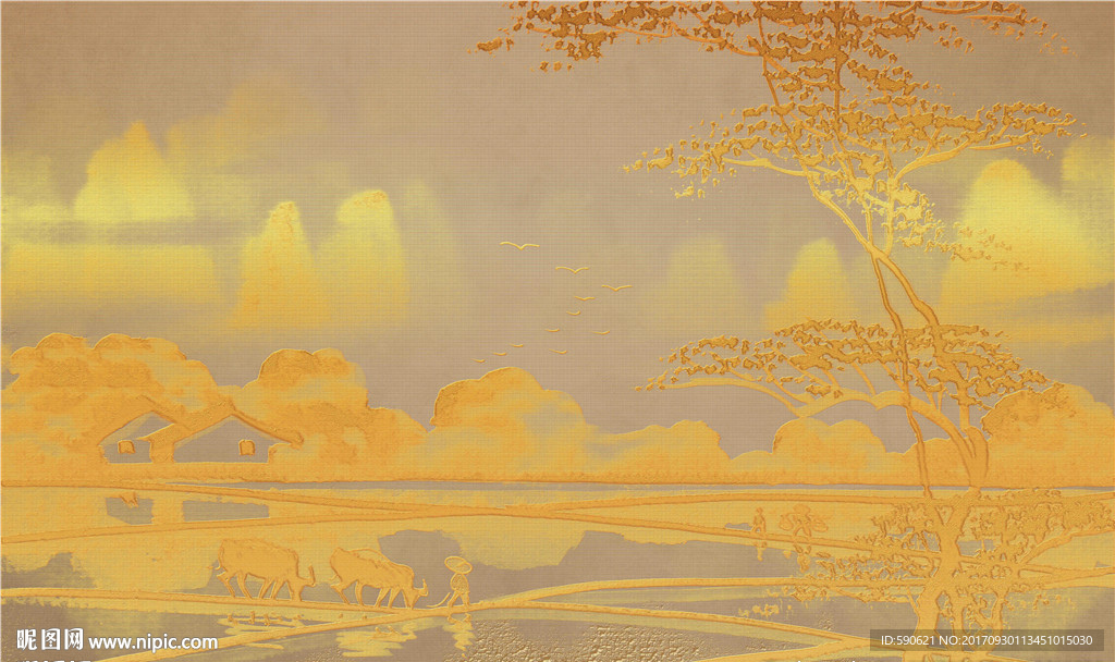 新中式中国风背景墙