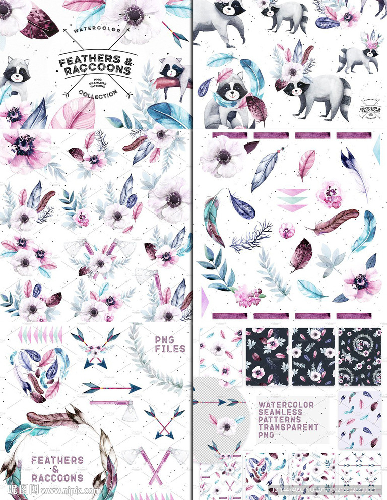 手绘水彩花朵海报