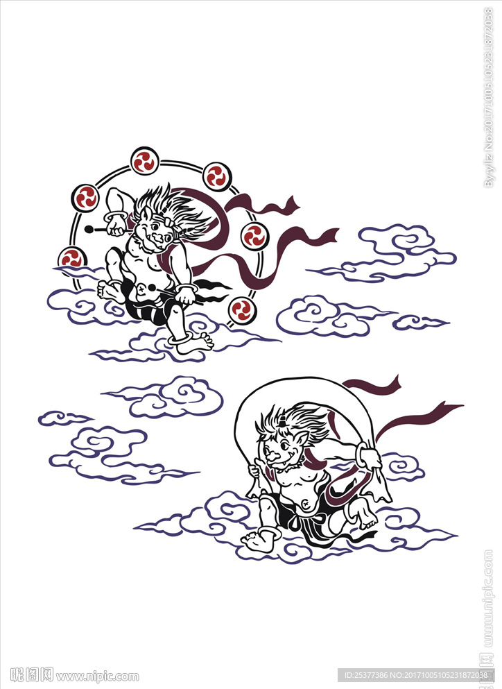 中国风手绘图案