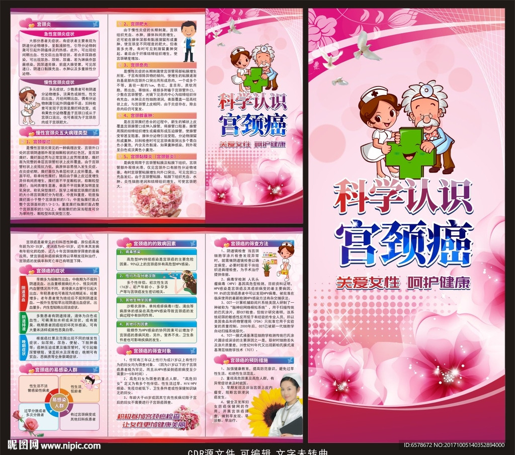 宫颈癌宣传折页